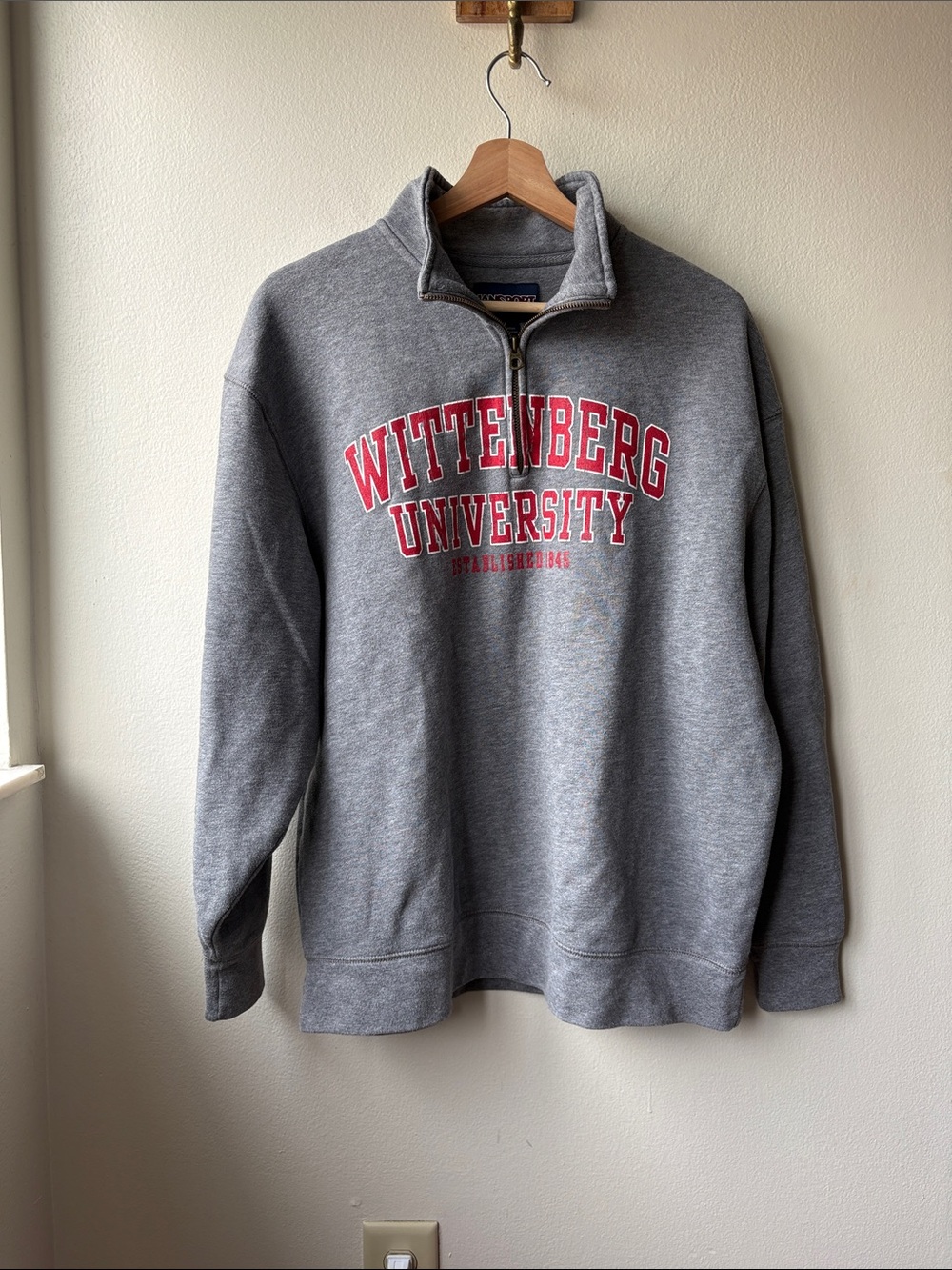 Jansport Wittenberg University Men’s 1/4 Zip Size Large